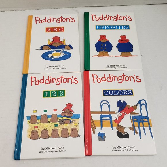 Lot Bundle 4 Paddington's Bear Kids Picture Board Hardcover Book ABC 123 - Picture 1 of 12